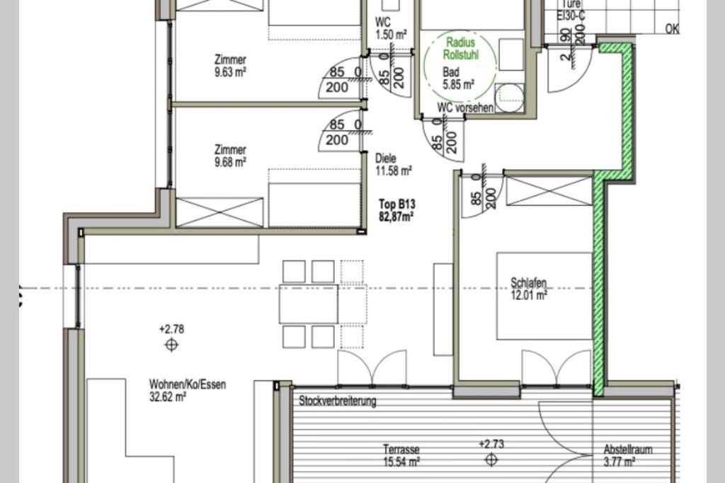 Terrassenwohnung In Praemierter Wohnanlage Klaus  Eksteriør bilde